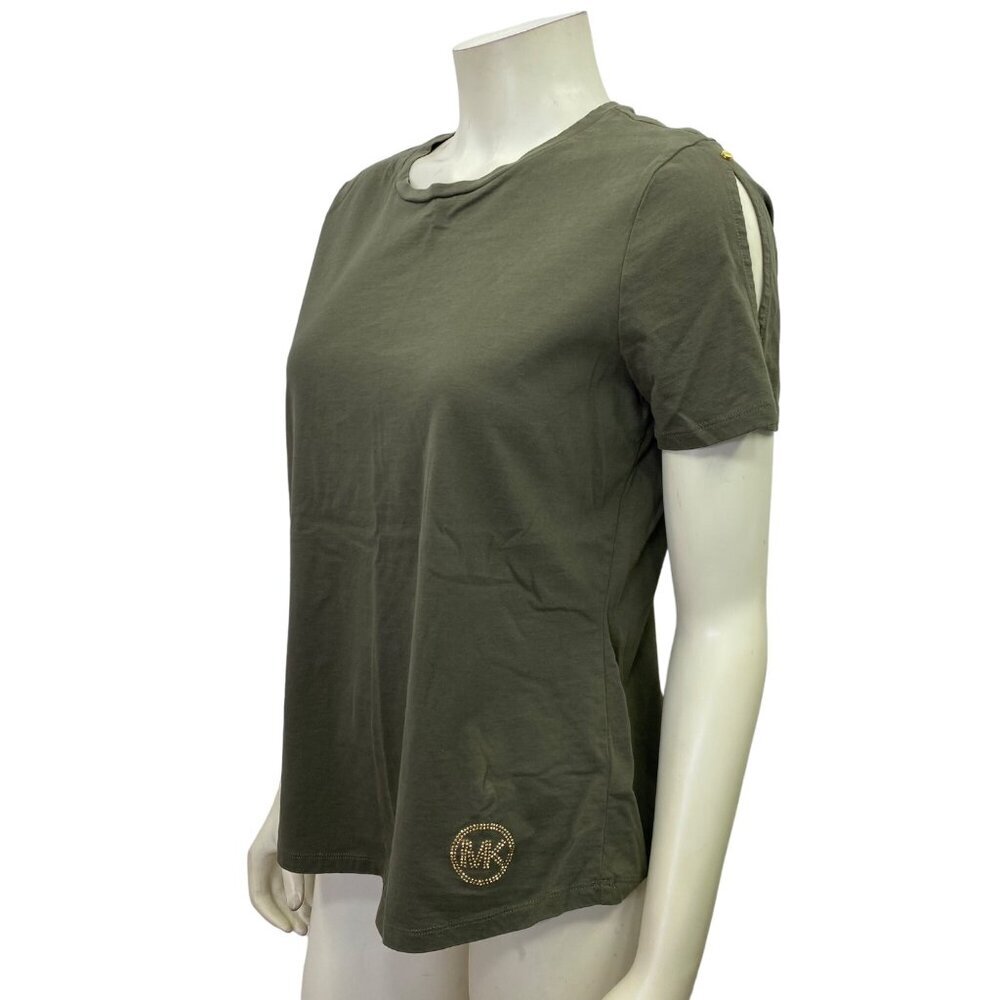 MICHAEL KORS SHORT SLIT SLEEVE TOP L